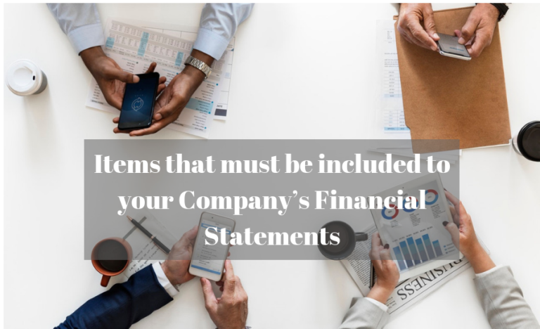 Company's Financial Statement