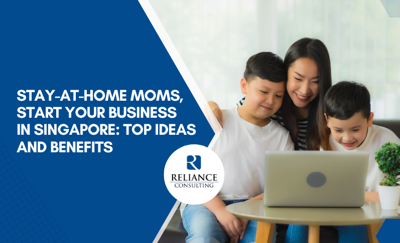 mom working from home